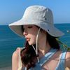Simple and fashionable washed old western denim fisherman hat children spring and summer sunshade sunscreen mountaineering hat flip edge