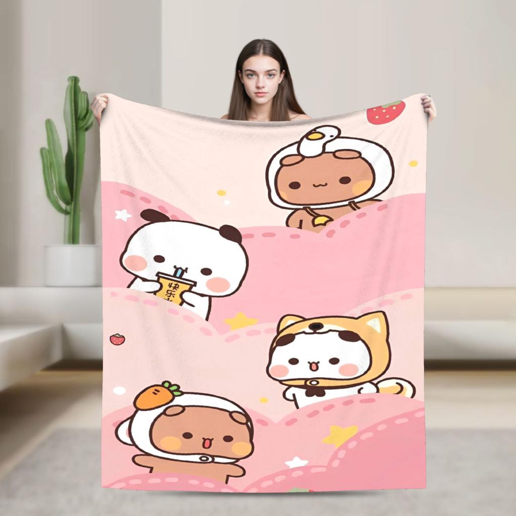 Bubu Dudu Blankets Super Soft Graphic Plush Throw Blanket For Kids Adult Home Decor Flannel Bedspread Bed Cover