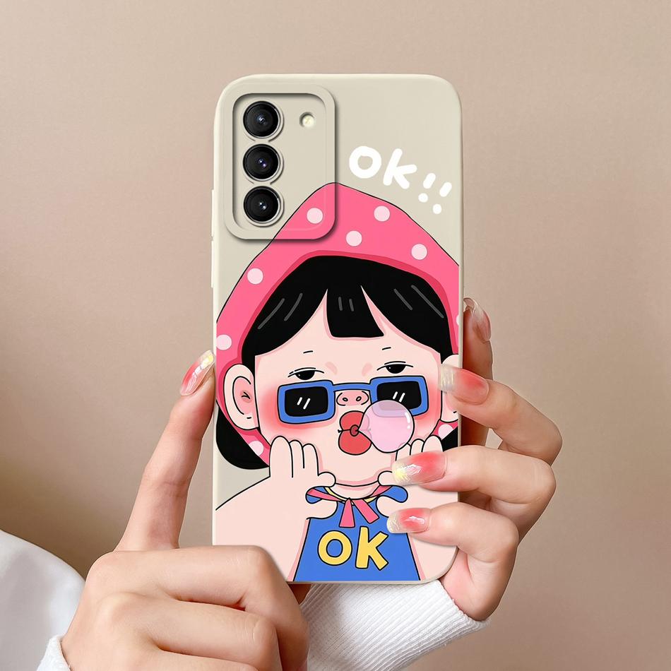 Для телефона Samsung S21 FE Plus Ultra Чехол Астронавт Задняя крышка Защита камеры Для Samsung S 21 S21FE S21+ S21Ultra Мягкие чехлы