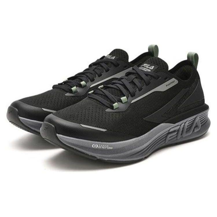 Fila Vola Evo Max Versatile Comfortable Fabric Tpu Wear-Resistant Rebound Low-Top Running Shoes Men Sneaker Black A12M341104FBM