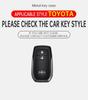 LATE7 Car Key Case Cover Shell For Toyota CHR Hilux Fortuner Land Cruiser 200 Camry Corolla Crown RAV4 Highland Keychain Accessories