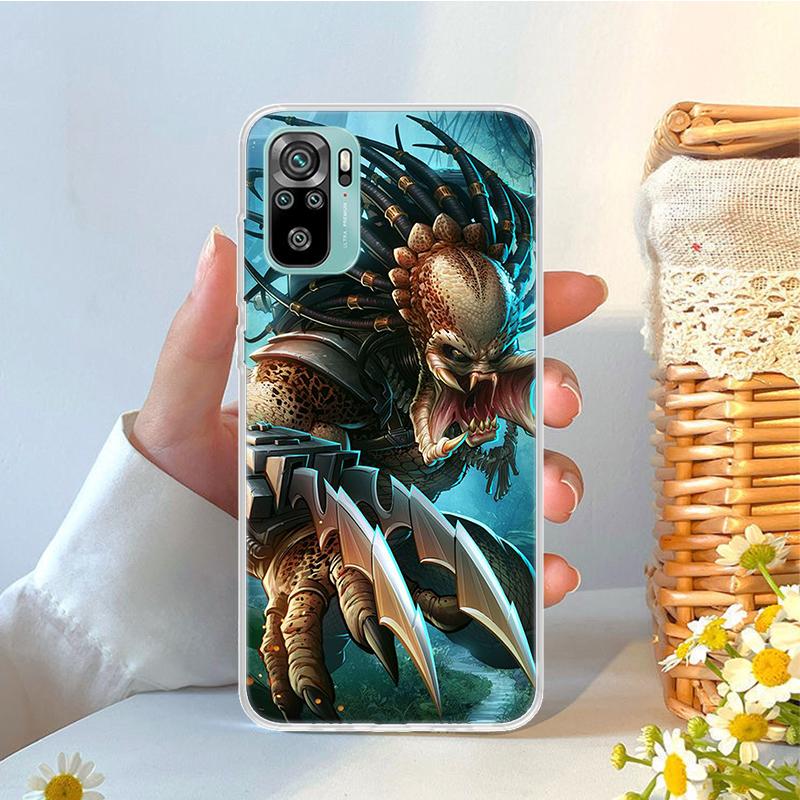 Мягкий чехол для телефона с рисунком «Чужой против Хищника» для Xiaomi Redmi Note 15 14 14S 13 12 Pro Plus 12S 11 11S 11E 10 10S 11T 5G Fundas Coq