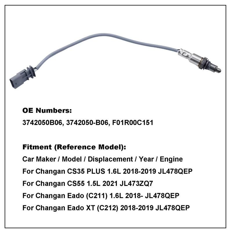 Кислородный датчик O2 для Changan CS55 1.5L / Eado XT CS35 PLUS 1.6L 2018 Аксессуары 3742050B06 F01R00C151 Запчасти