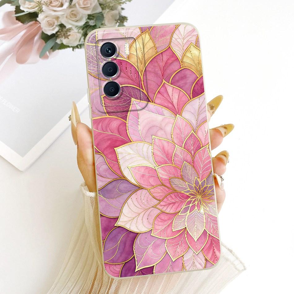 Для Infinix Zero 5G 2023 X6815C X6815D Милый Кот Цветок Мультяшный Чехол для Телефона Для Infinix Zero 5G (2023) Мягкие силиконовые бамперы