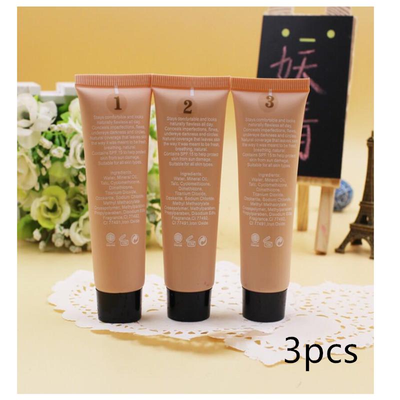 Жидкая основа, 3 цвета, набор средств по уходу за кожей, увлажняющая волшебная кожа, красивый BB-крем, макияж для лица, светлый, темный инструмент для макияжа