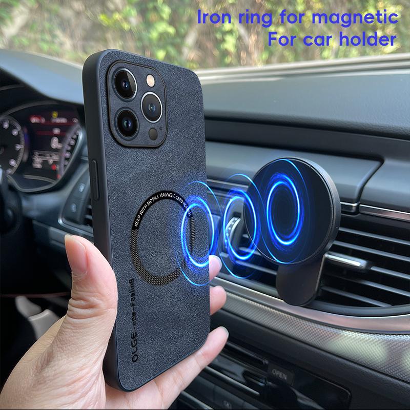 Магнитный ретро кожаный мягкий чехол для iPhone 14 Pro Max iPhone14 Pro Max Plus 5G Беспроводная зарядка Чехол для телефона
