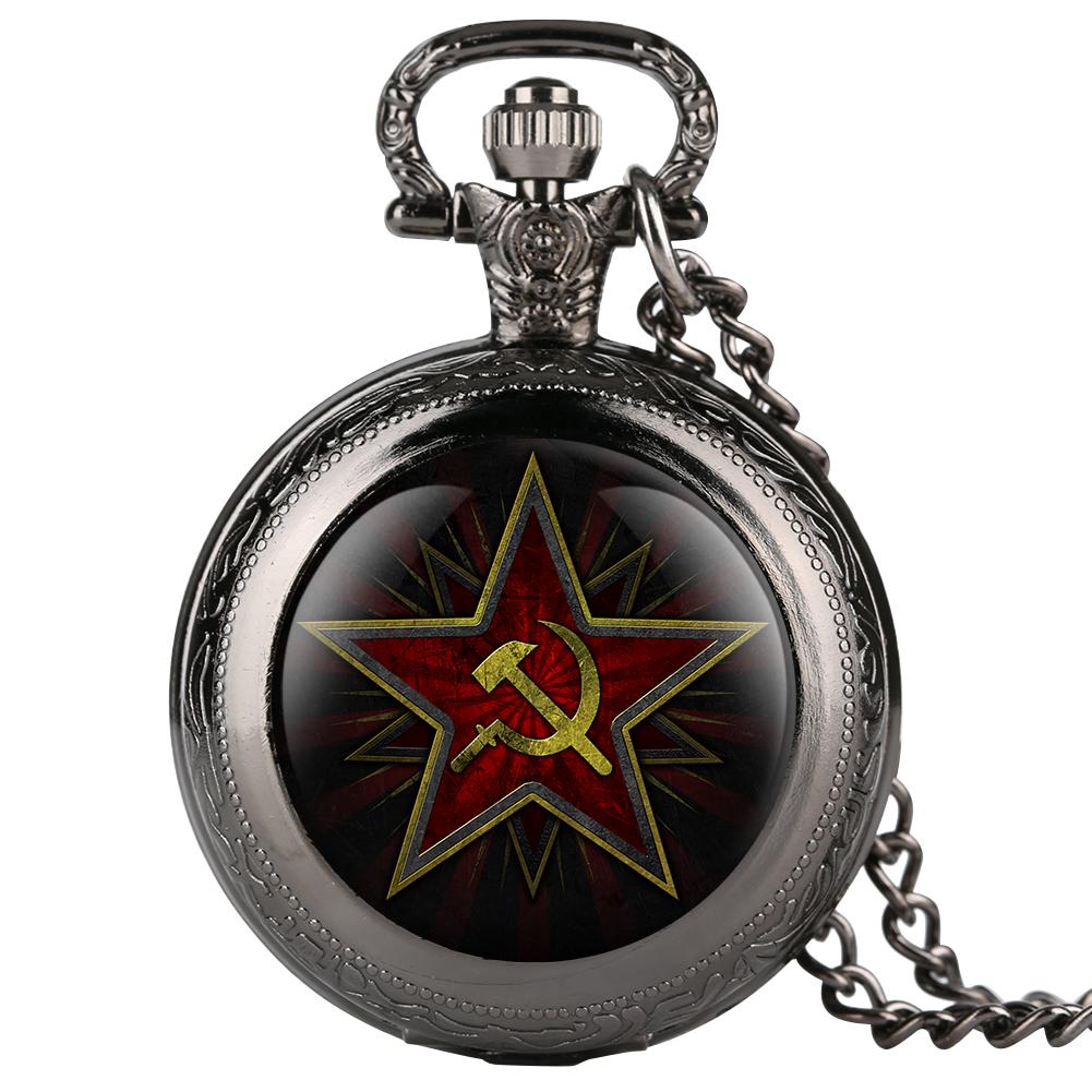 Мужские кварцевые часы на цепочке