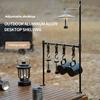 New Camping Frame, Lantern Holder, Picnic Utensil Hanger, Portable and Detachable Aluminum Alloy Lamp Hanger, Practical