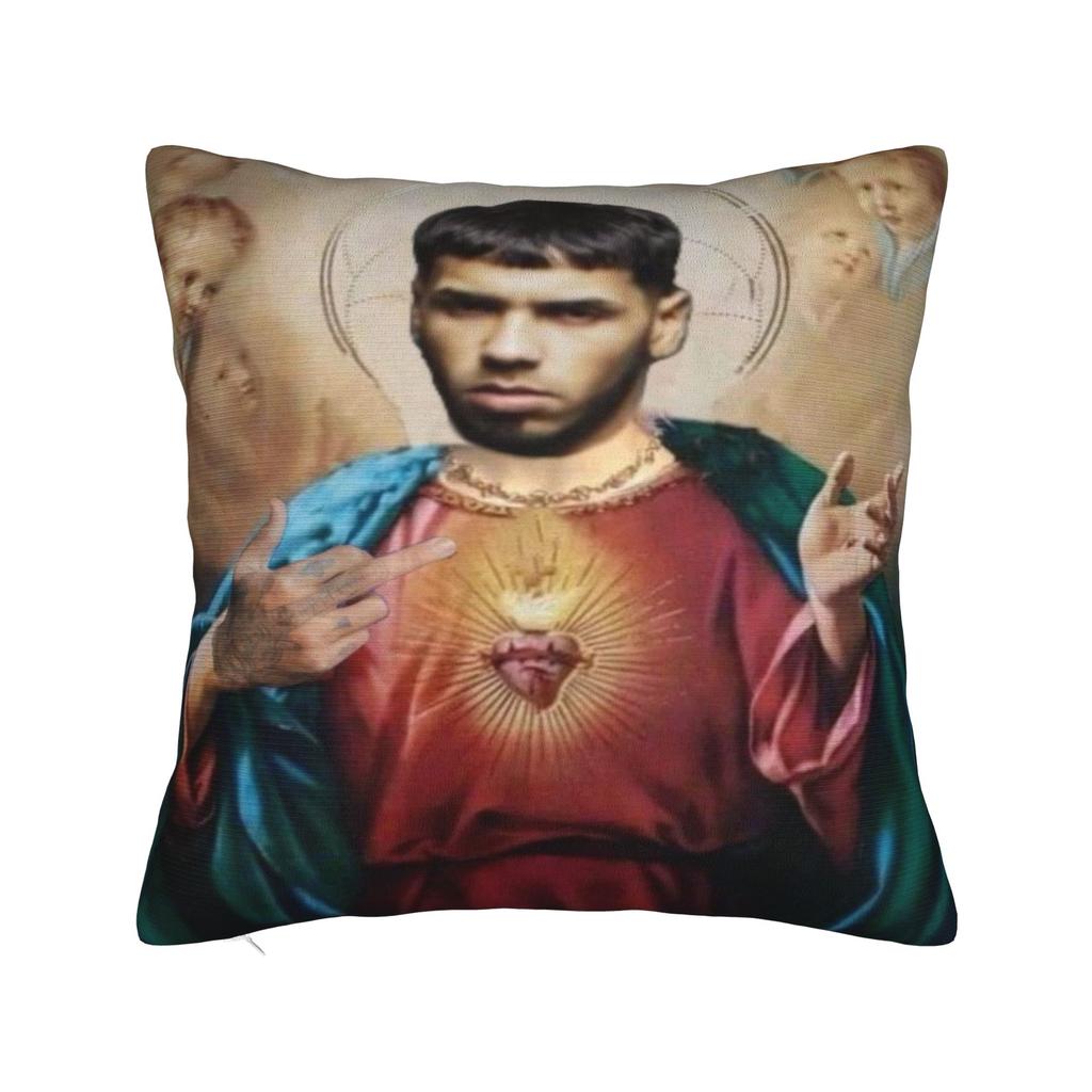 Home Decor Real Hasta La Muerte Pillowcases Accessories Real Until Death Anuel AA Merchandise Pillow Cover Square Multiple Sizes