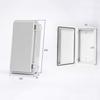 Outdoor Sealed Electrical Plastic Enclosure ABS with Hasp Distribution Box Transparent Cover IP66 Waterproof