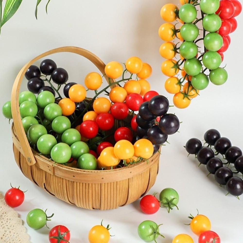 Hanging Simulation Tomatoes Model Lifelike Tomatoes Ornament Fake Fruit Props Hotel Decor