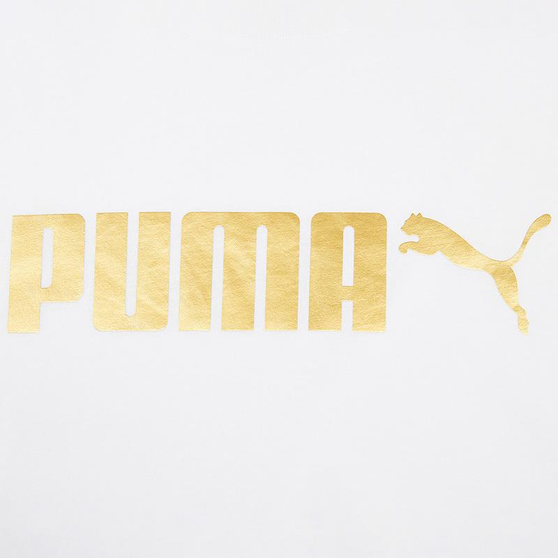 Puma Мужская/Женская футболка с круглым вырезом, вязаная, с коротким рукавом, унисекс, Топы 695663-02