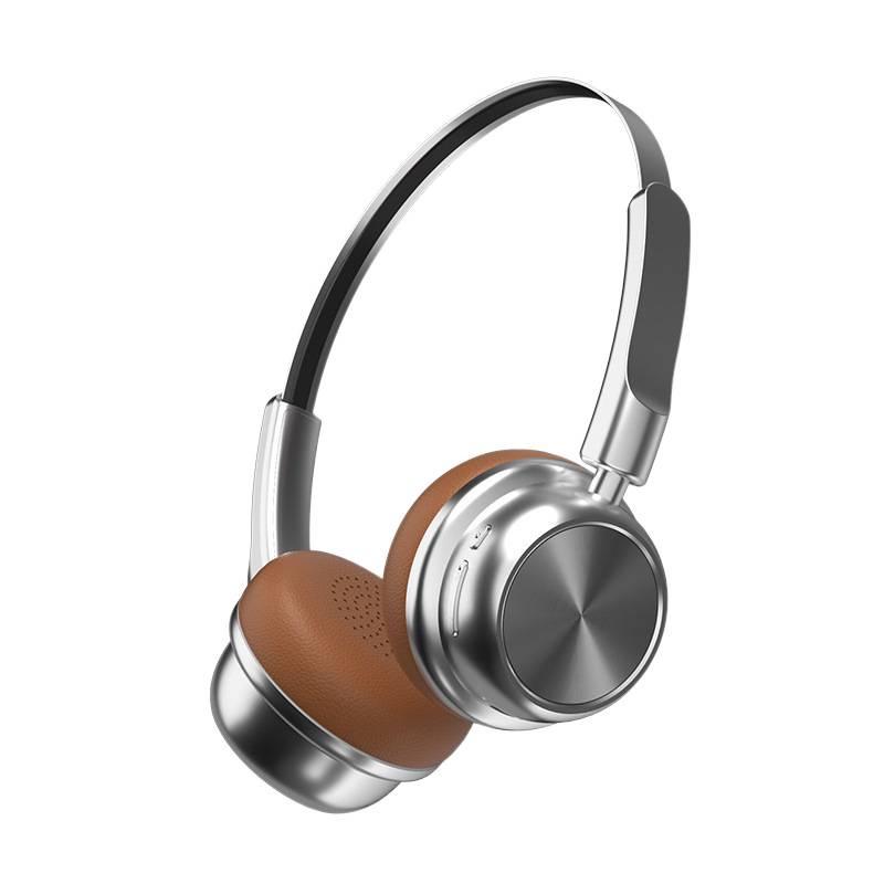 CR-20 Retro Bluetooth 5.4 Over-Ear Headphones - Myllard Metal Design with Super Long Battery Life