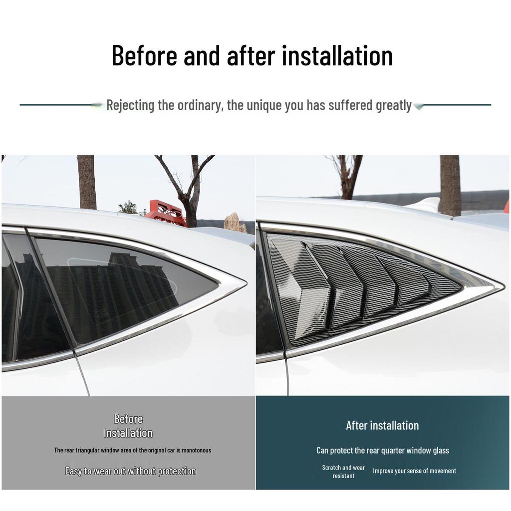 Декоративная накладка и треугольная решетка заднего окна Haval F7