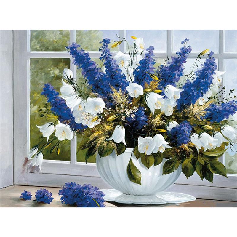 Painting Diy Full 5d Diamond Pretty Flowers Diamond Embroidery Full Lay Anime Cross Stitch Kits Home Decor Handmade Gift