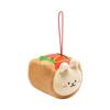 IRIS RAIN ANIROLLZ Basic Series Hot Dog Bunny Plush 7x6x9cm Strap, (ANI-BN-PK)