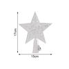 Glitter Star Christmas Tree Topper with LED Light Decor Xmas Tree Top Ornament