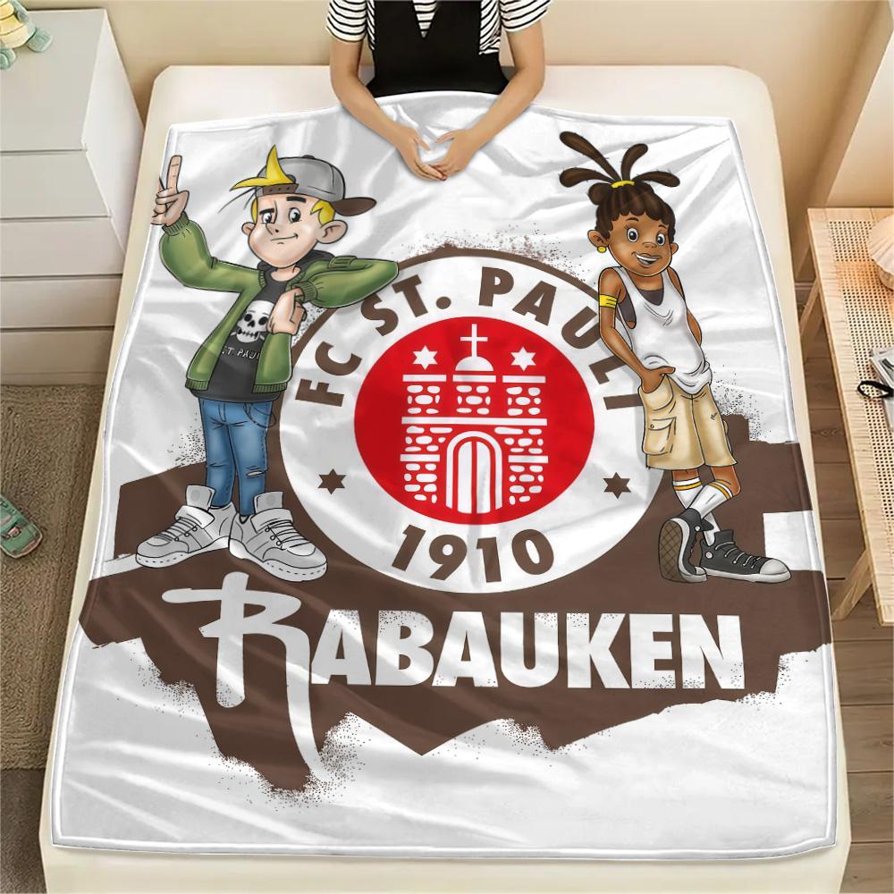 St. Pauli poster FlAannel Blanket, High quality Comfortable for All Seasons, Home Decor, Warmth and Comfort