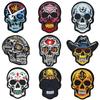 Locomotive Punk Style Cloth Sticker Skull Ghost Head Shoes And Hats Bag Clothing Accessories Handmade Diy Embroidery Patch