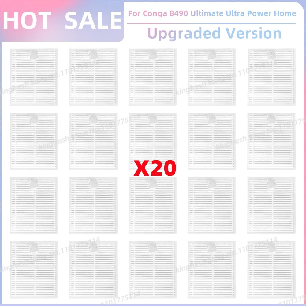 Подходит для ( Cecotec Conga 8490 Ultimate Ultra Power Home ) Запчасти для пылесоса Основная щетка Боковая щетка HEPA-фильтр Ткань для швабры Пылесборник