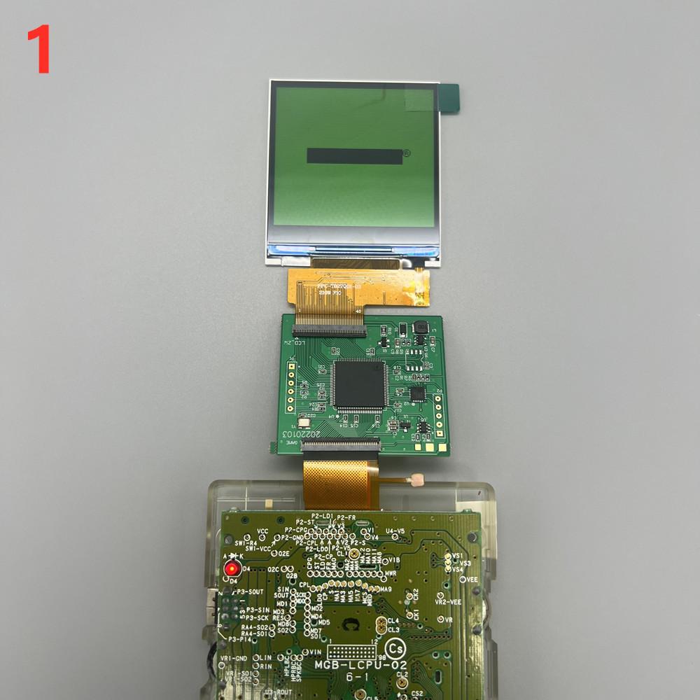 2,6-дюймовые ЖК-экраны IPS с подсветкой высокой яркости оригинального размера, комплекты для Gameboy Pocket GBP, наборы LCD с поддержкой нескольких стилей отображения
