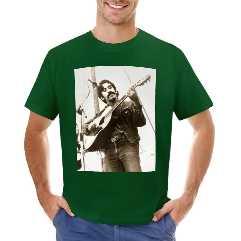 Jim Croce Folk 1960s, 1960s Jim Croce Folk T-shirt oversizeds customizeds Short sleeve tee men