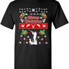 Счастливого Рождества Охотничья Собака Животные Уродливый Рождественский Свитер DT Взрослая Футболка