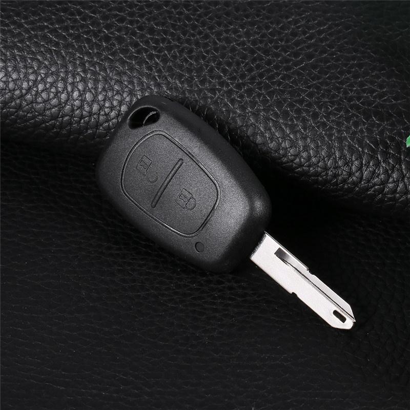 Пульт дистанционного управления с 2 кнопками, необрезанный пустой корпус автомобильного ключа с пустым лезвием для