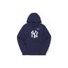 Nike Х Худи MLB Коллаборация Логотип New York Yankees Печать Пуловер Длинный рукав Детские Худи Синий 3Z3B7SBHG-NYY