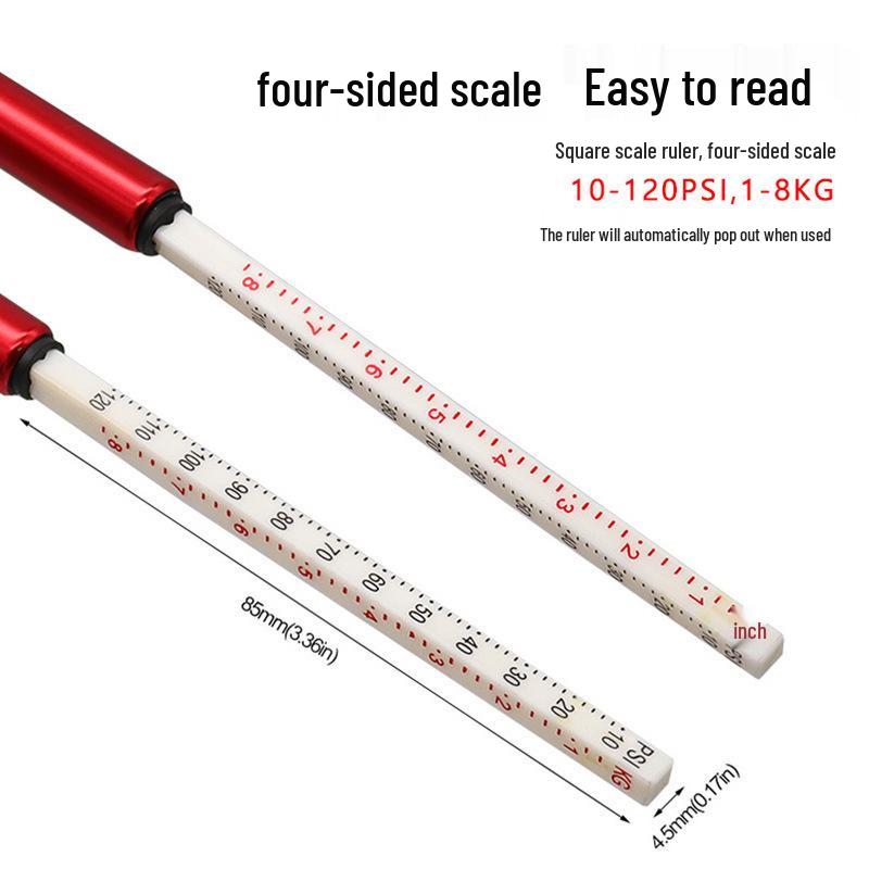 Portable Mechanical Tire Pressure Gauge Pen for Cars, 10-120 PSI