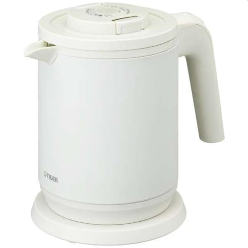 Tiger Thermos Steam-less Electric Kettle Wakuko PCK-A081 Matte White EKT7802
