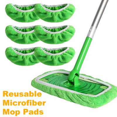 Многоразовые насадки из микрофибры для швабры Swiffer Sweeper, сменные моющиеся насадки для влажной и сухой уборки, для уборки полов из твердой древесины