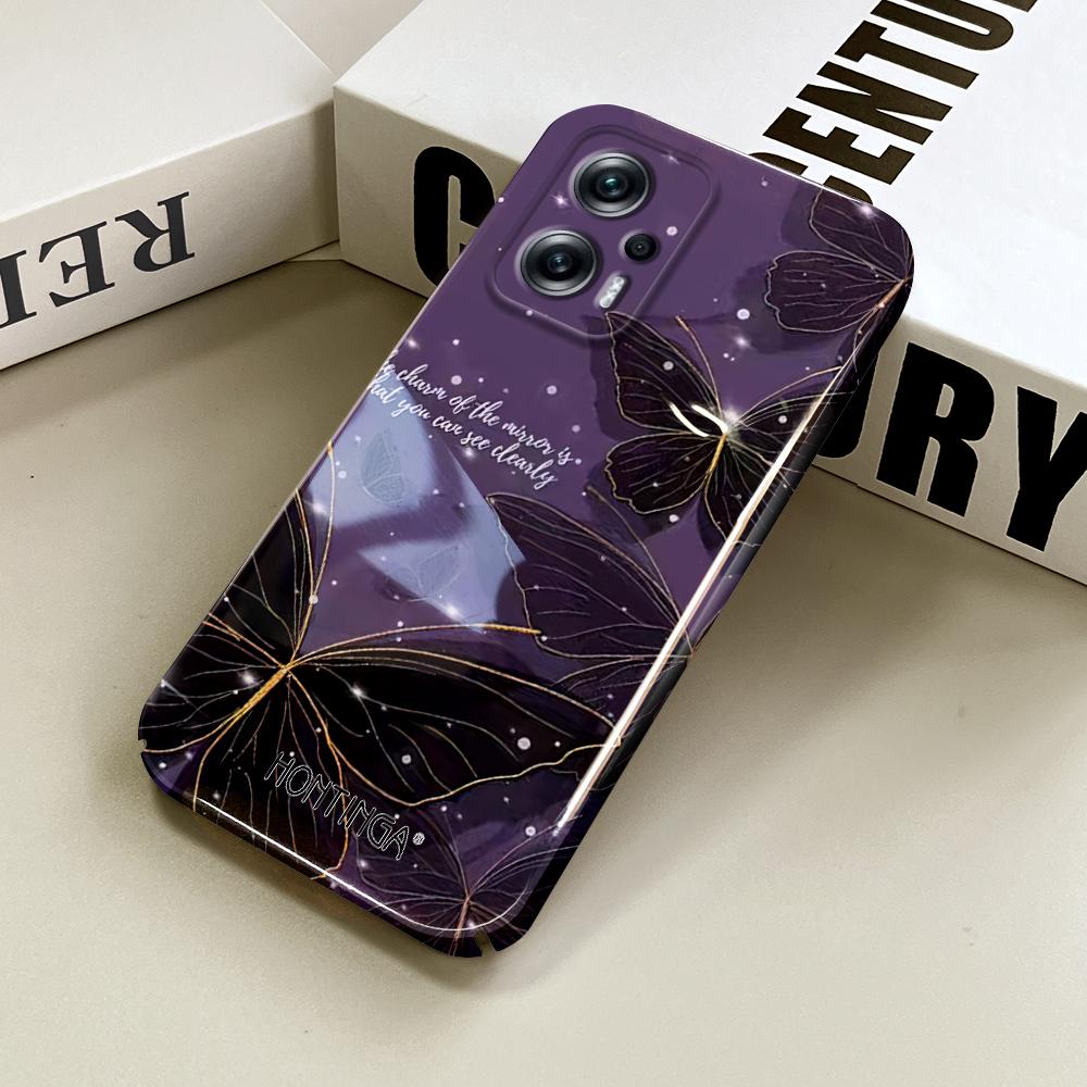 All-inclusive Film Phone Case Cartoon Pattern Design Hard Shell Full Cover Camera Shockproof Protection Case
