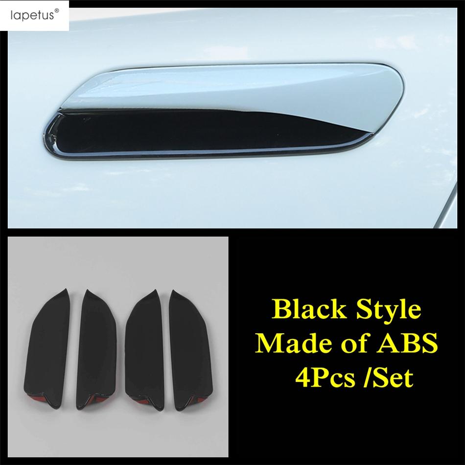 Car Door Handle Bowl Protection Cover Trim For VW Volkswagen ID.4 ID.6 X Crozz - 2025 Carbon Fiber / Chrome Accessories