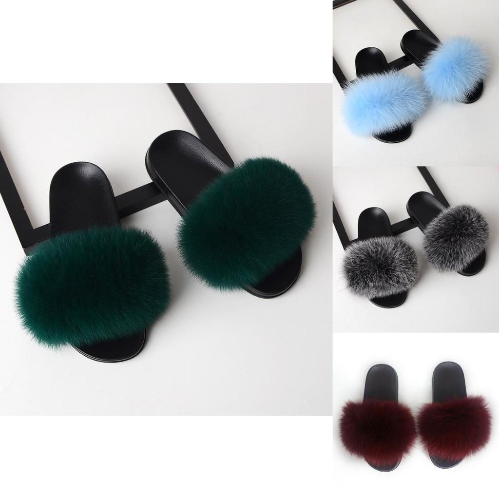 Cozy Women's Girls' Fur Slides With Premium Quality Fuzzy Furry Slippers Design
