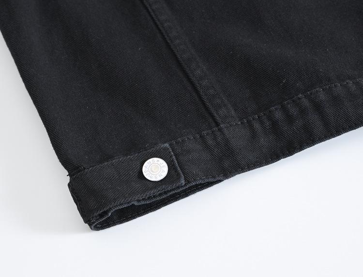 Men's Black Denim Sleeveless Vest - Trendy Streetwear Waistcoat for Spring, Summer, and Autumn