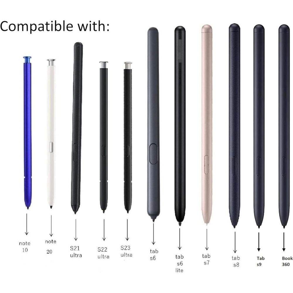 Silent Pen Tips Replacement for Samsung Galaxy Tab S22 S23 S9 S8 S7 S6 Note10/20 Ultra Tablet