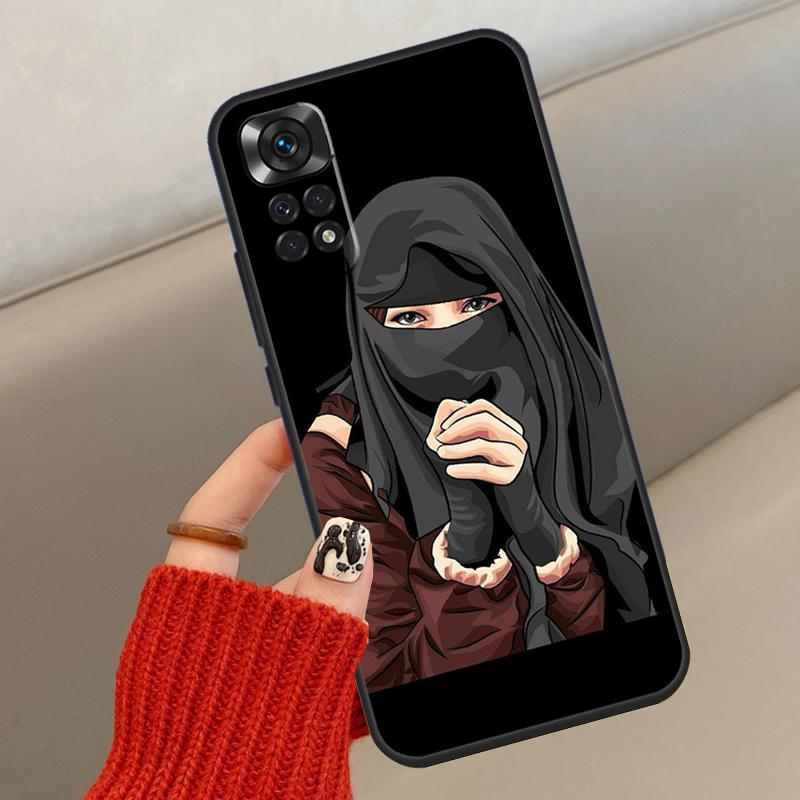 Чехол Hijab Face Мусульманский Исламский для Xiaomi Redmi Note 13 12 11 10 14 15 Pro Plus Чехол для Redmi 15C 14C 10C 12C 13C 15