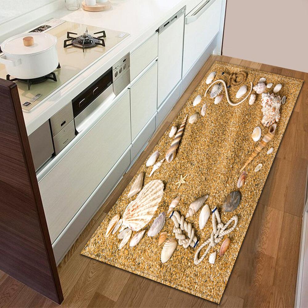 Entrance Door Mat Kitchen Bedroom Carpet Non-slip Floor Corridor Balcony Carpet Modern Printed Pattern Floor Mat