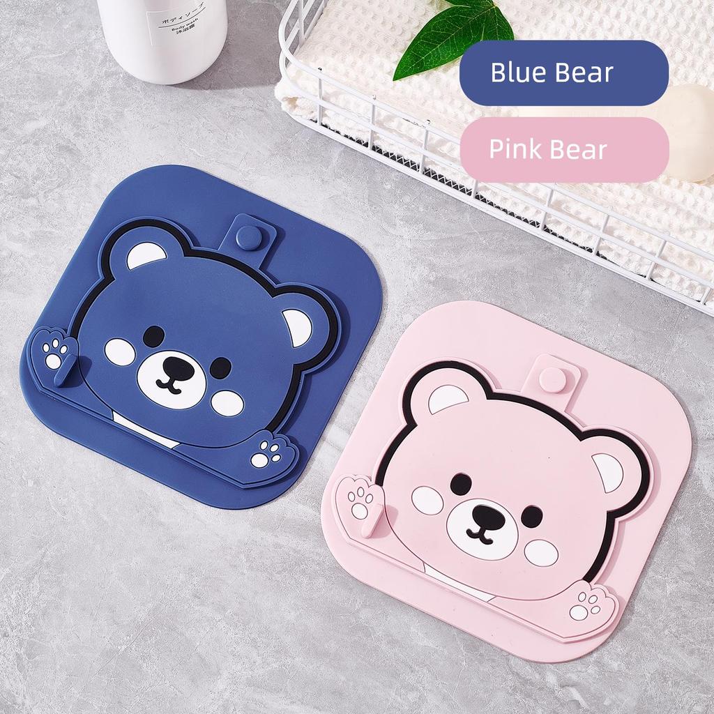 Toilet Drain Cover Anti-Odor Device Silicone Pad Bathroom Anti-Odor Anti-Clogging Sink Sealing Cover Two-In-One