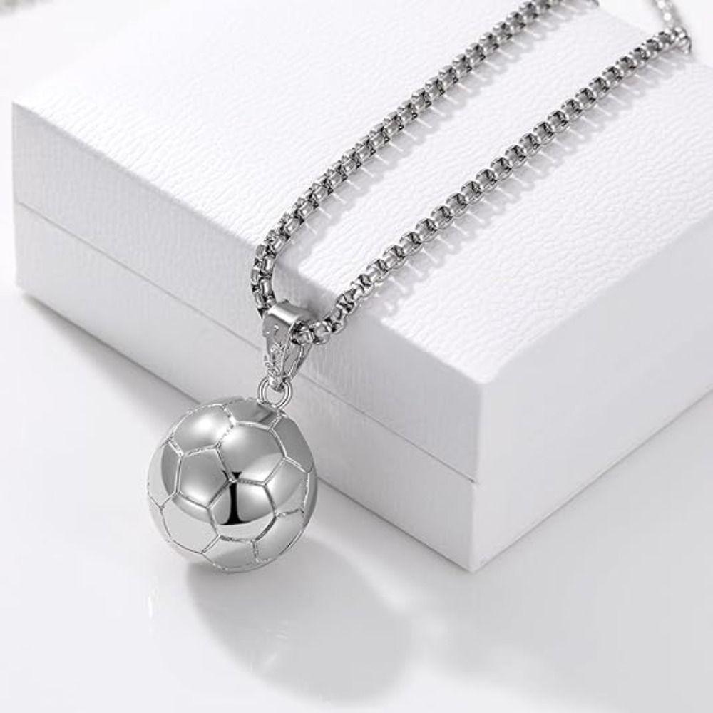 Двухцветное баскетбольное ожерелье, ювелирное изделие, футбольное мужское ожерелье, мужской кулон для футбольного болельщика, спортсмена