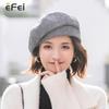 Vintage Women Girls Wool Warm Plain Beret Autumn Beanie Hat Winter Ski Cap