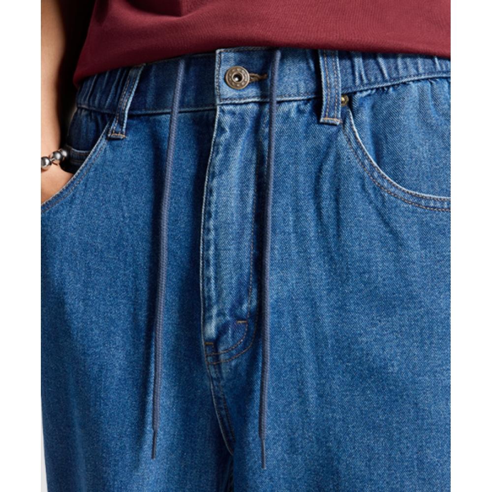 Converse Мешковатые джинсовые брюки с открытым подолом, средний светлый индиго 10027289 A01