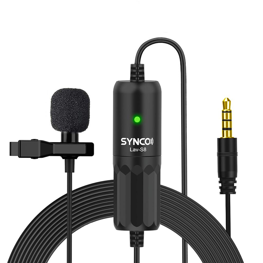 Профессиональный петличный микрофон Synco Lavs8 всенаправленный с клипсой шумоподавление