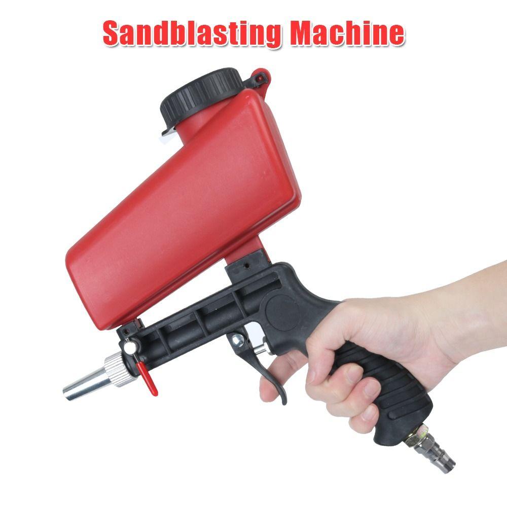 Small Pneumatic Sand Blasting Machine Handheld Air Sand Blaster Gravity Blasting Tool Hand Tool