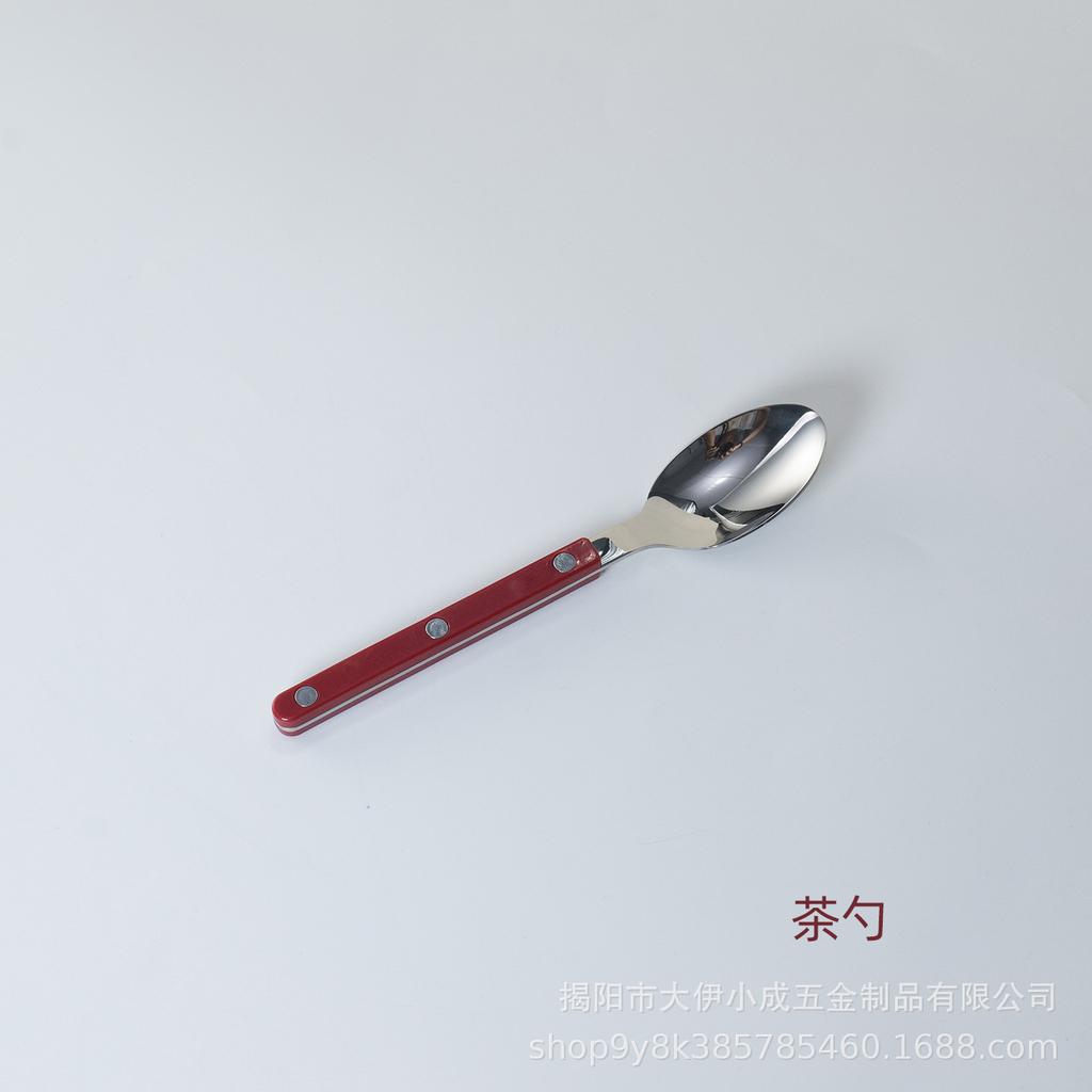 Набор столовой посуды для западного ресторана из нержавеющей стали 304, бытовой, с ручками-зажимами, нож, вилка, ложка, ручки под мрамор, нож для масла, десертная ложка