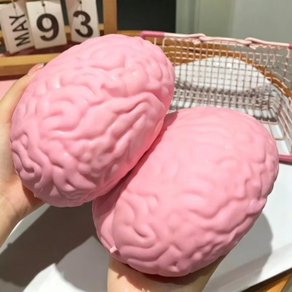Slow Rising Brain Squishy Toy Simulated Big Brain Model Stress Ball Fidget Toy Prank Gag Gifts
