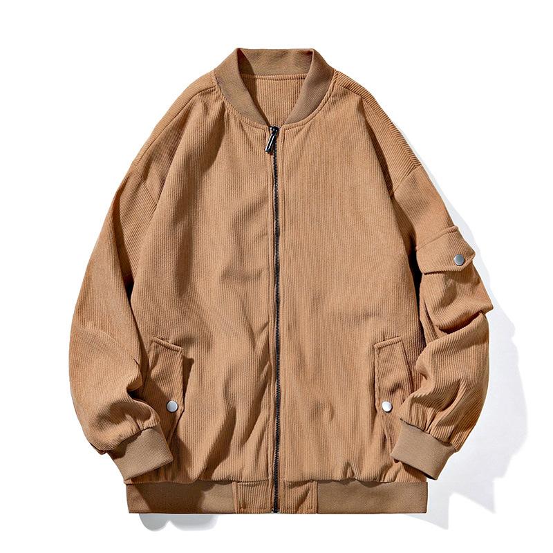 Men's Retro Spring and Autumn New All-match Jackets Fashion Trend Casual Loose Coats Solid Color Tops Jackets for Men