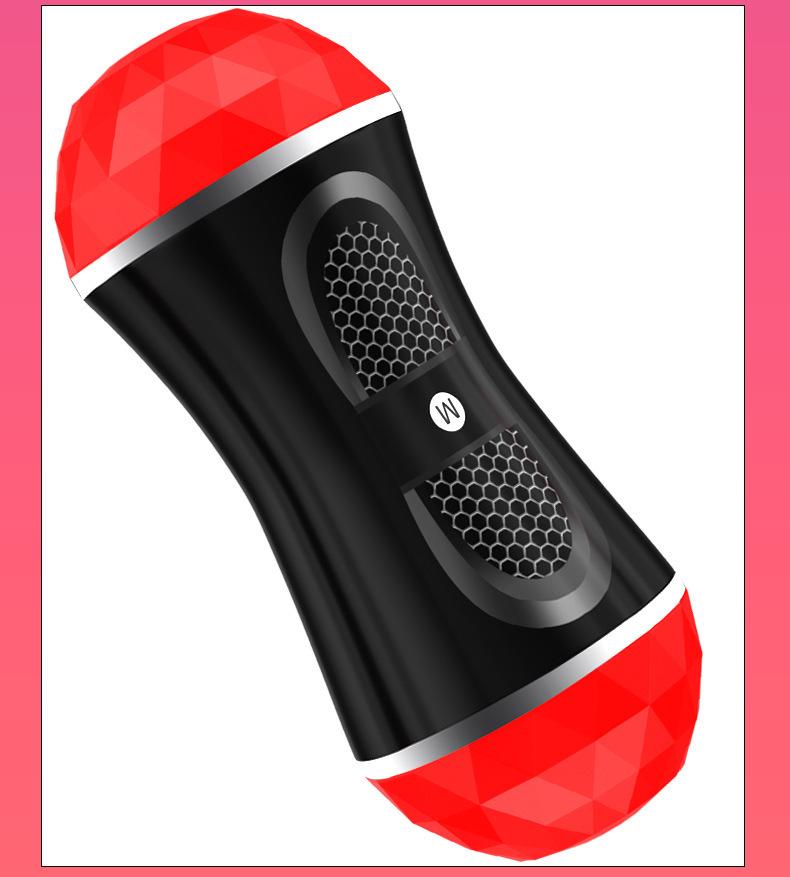 Электрический автоматический мужской мастурбатор в форме чашки-самолета и растягиватель пениса