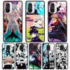 Jujutsu Kaisen Anime Tempered Glass Case Funda For Xiaomi Redmi Note 9S 10 11 9 8 Pro 10S 8T 9T 9A 9C K40 Back Shell Cover Coque